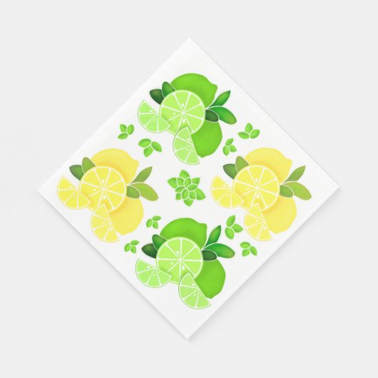 Zitronenfrüchte Zitronenfrüchte Zitronenfrüchte Serviette (Ecke)