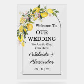 Zitronenfrüchte-Zitrusfrüchte Acrylschild (Vorderseite)