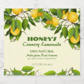 Zitronenfrüchte Zitrusfrüchte Bierflaschenetikett (Einzelnes Label)