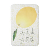 Zitronenfrüchte Zitrusfrüchte Zitat Badematte (Vorderseite Vertikal)