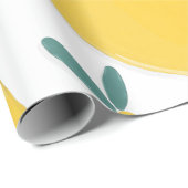 Zitronenfruchtmuster Geschenkpapier (Rolleneckpunkt)