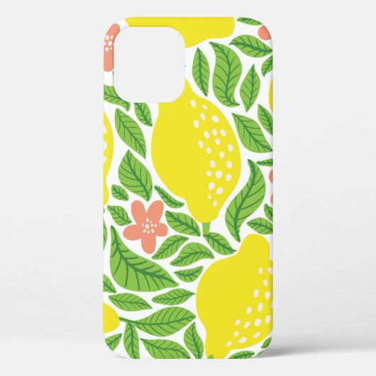 Zitronenfruchtmuster. Zitrusfrüchtepflücke Case-Mate iPhone Hülle (Rückseite)