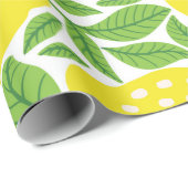 Zitronenfruchtmuster. Zitrusfrüchtepflücke Geschenkpapier (Rolleneckpunkt)