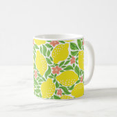 Zitronenfruchtmuster. Zitrusfrüchtepflücke Kaffeetasse (VorderseiteRechts)