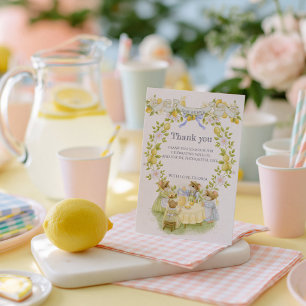 Zitronengarten für Baby Shower Dankeskarte