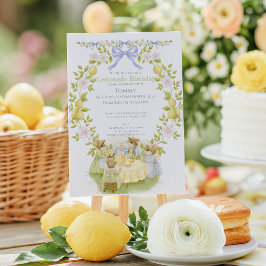 Zitronengarten-Mäuse-Geburtstag Einladung