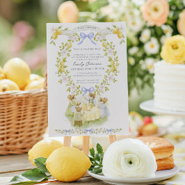 Zitronengarten mit Mäusen Baby-Party Einladung