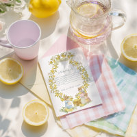 Zitronengarten mit Mäusen Baby Shower