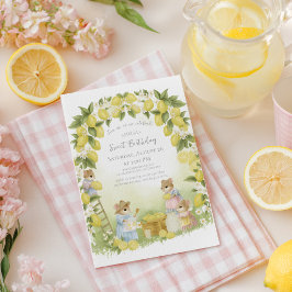 Zitronengarten mit Mäusen Geburtstag Einladung