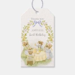 Zitronengarten mit Mäusen Geschenkanhänger