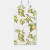Zitronengarten mit Mäusen Geschenkanhänger (Rückseite)