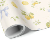 Zitronengarten mit Mäusen Geschenkpapier (Rolleneckpunkt)