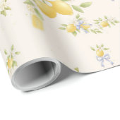 Zitronengarten mit Mäusen Geschenkpapier (Rolleneckpunkt)