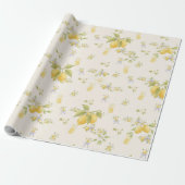 Zitronengarten mit Mäusen Geschenkpapier (Ungerollt)