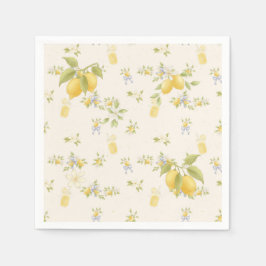 Zitronengarten mit Mäusen Serviette