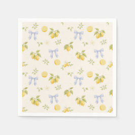 Zitronengarten mit Mäusen Serviette