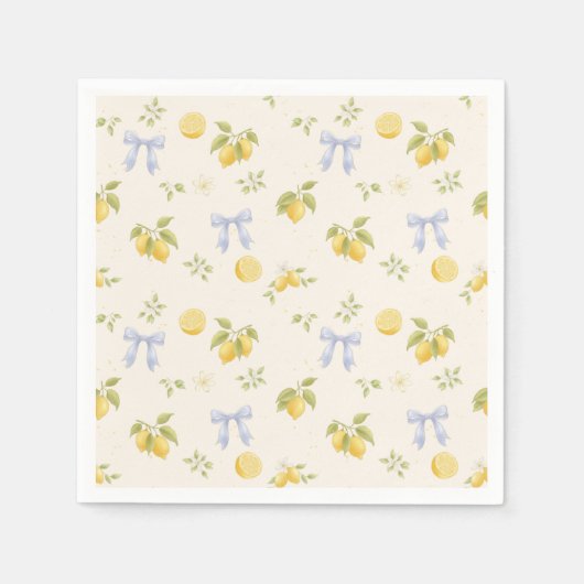 Zitronengarten mit Mäusen Serviette (Vorderseite)