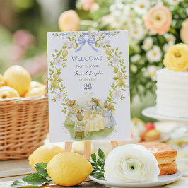 Zitronengarten mit Mäusen Willkommen Poster