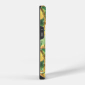 Zitronengarten-Monogramm-Etasche iPhone Hülle (Rechte Seite)