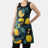 Zitronengarten-Muster. Gelbe tropische Zitrusfrüch Schürze (InSitu)