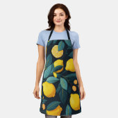 Zitronengarten-Muster. Gelbe tropische Zitrusfrüch Schürze (Getragen)