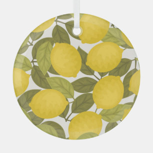 Zitronengarten: Vintage Endlos Tapete Ornament Aus Glas