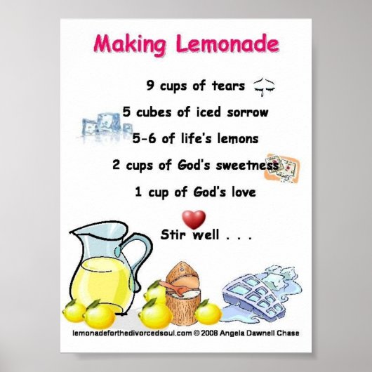 Zitronengedicht machen poster (Vorne)