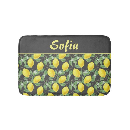 Zitronengelb Badematte (Vorderseite)