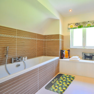 Zitronengelb Badematte