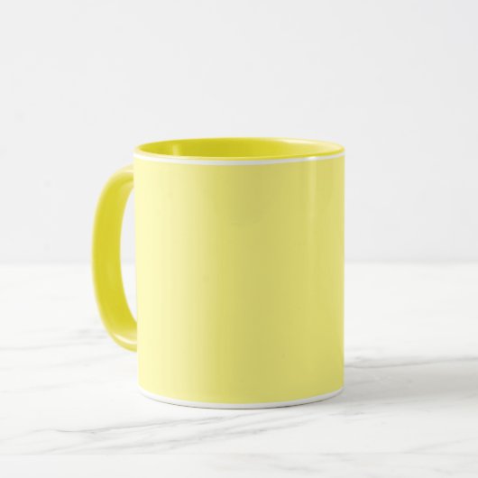 Zitronengelb, einfarbig, tasse (Vorderseite Links)