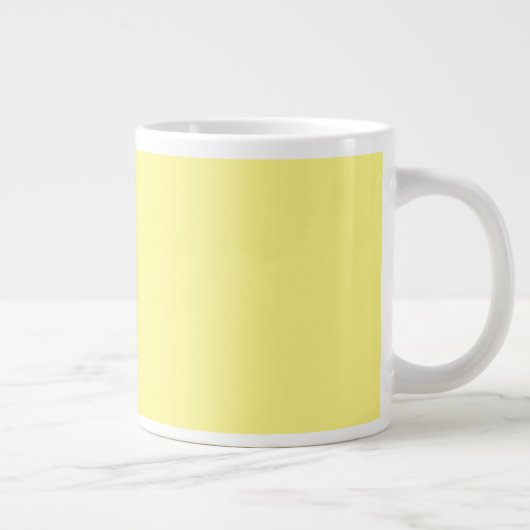 Zitronengelb, Vollfarbe, Jumbo-Tasse (Rechts)