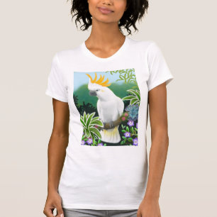 Zitronengelbe Cockatoo-Damen-Petite T - Shirt