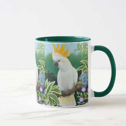 Zitronengelbe Cockatoo-Tasse Tasse (Rechts)