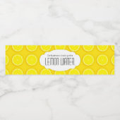 Zitronengelbe Etiketten aus Zitronenwasser (Einzelnes Label)