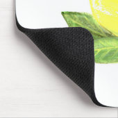 Zitronengelbe Früchte Wasserfarbe Zitrusfrüchte So Mousepad (Ecke)