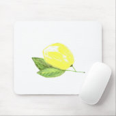 Zitronengelbe Früchte Wasserfarbe Zitrusfrüchte So Mousepad (Mit Mouse)