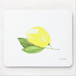 Zitronengelbe Früchte Wasserfarbe Zitrusfrüchte So Mousepad