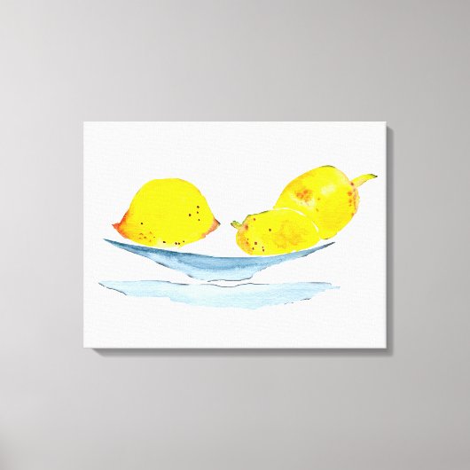 Zitronengelbe Fruchtfarbe Leinwanddruck (Vorderseite)