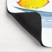 Zitronengelbe Fruchtfarbe Mousepad (Ecke)