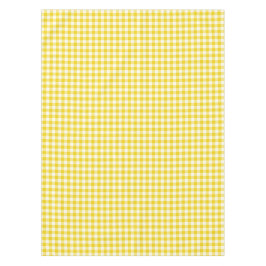 Zitronengelbe Gingham-Baumwolltischdecke Tischdecke