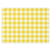 Zitronengelbe Gingham-/Büffel-Karo-Tischdecke Tischdecke (Vorderseite (Horizontal))