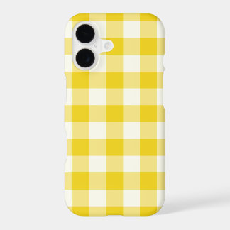 Zitronengelbe Gingham iPhone 7 Plusfall
