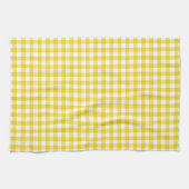 Zitronengelbe Gingham-Muster-Geschirrtücher Handtuch (Horizontal)