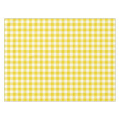 Zitronengelbe Gingham-Muster-Karo-Tischdecke Tischdecke (Vorderseite (Horizontal))
