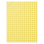 Zitronengelbe Gingham-Muster-Karo-Tischdecke Tischdecke (Vorderseite)