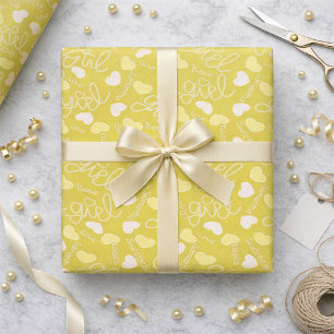 Zitronengelbe Liebe Geschenkpapier