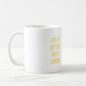 Zitronengelbe Macarons Kaffeetasse (Links)