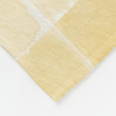 Zitronengelbe Quadrate Creme Traumfänger Fleecedecke (Ecke)