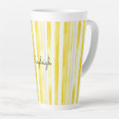 Zitronengelbe Streifen  Milchtasse (Rechte Ecke)