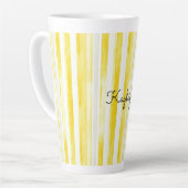 Zitronengelbe Streifen  Milchtasse (Linke Ecke)
